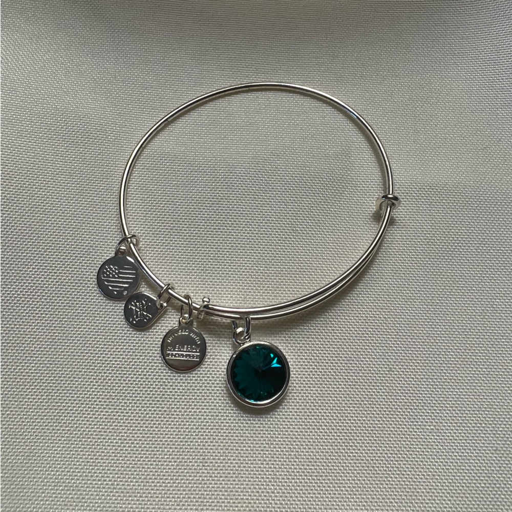 Alex and Ani Birthstone Bracelet - May, Emerald 💚